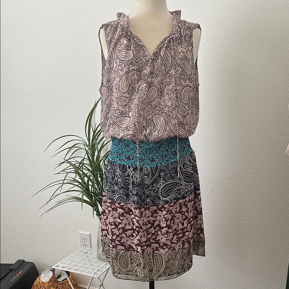 CAbi Dani Paisley Print Sleeveless Dress